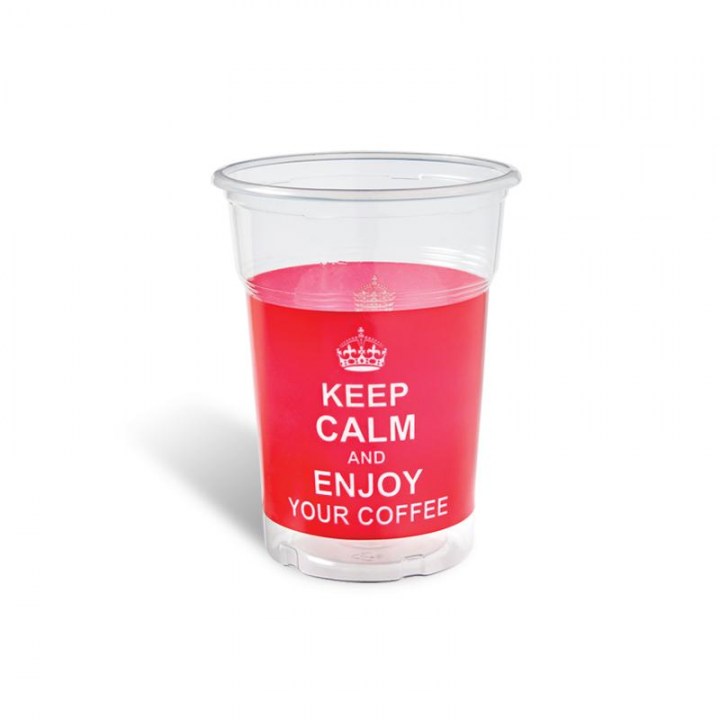 ΠΟΤΗΡΙ ΠΛΑΣΤΙΚΟ FREDDO 300 ml RED ''KEEP CALM''